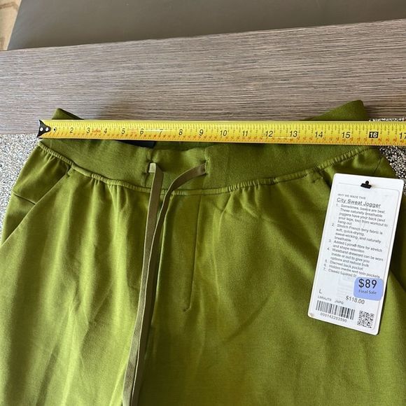Lululemon City Sweat Jogger Juniper Green Size L - Picture 3 of 6